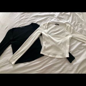NWOT Zara Square Neck Shirt BUNDLE